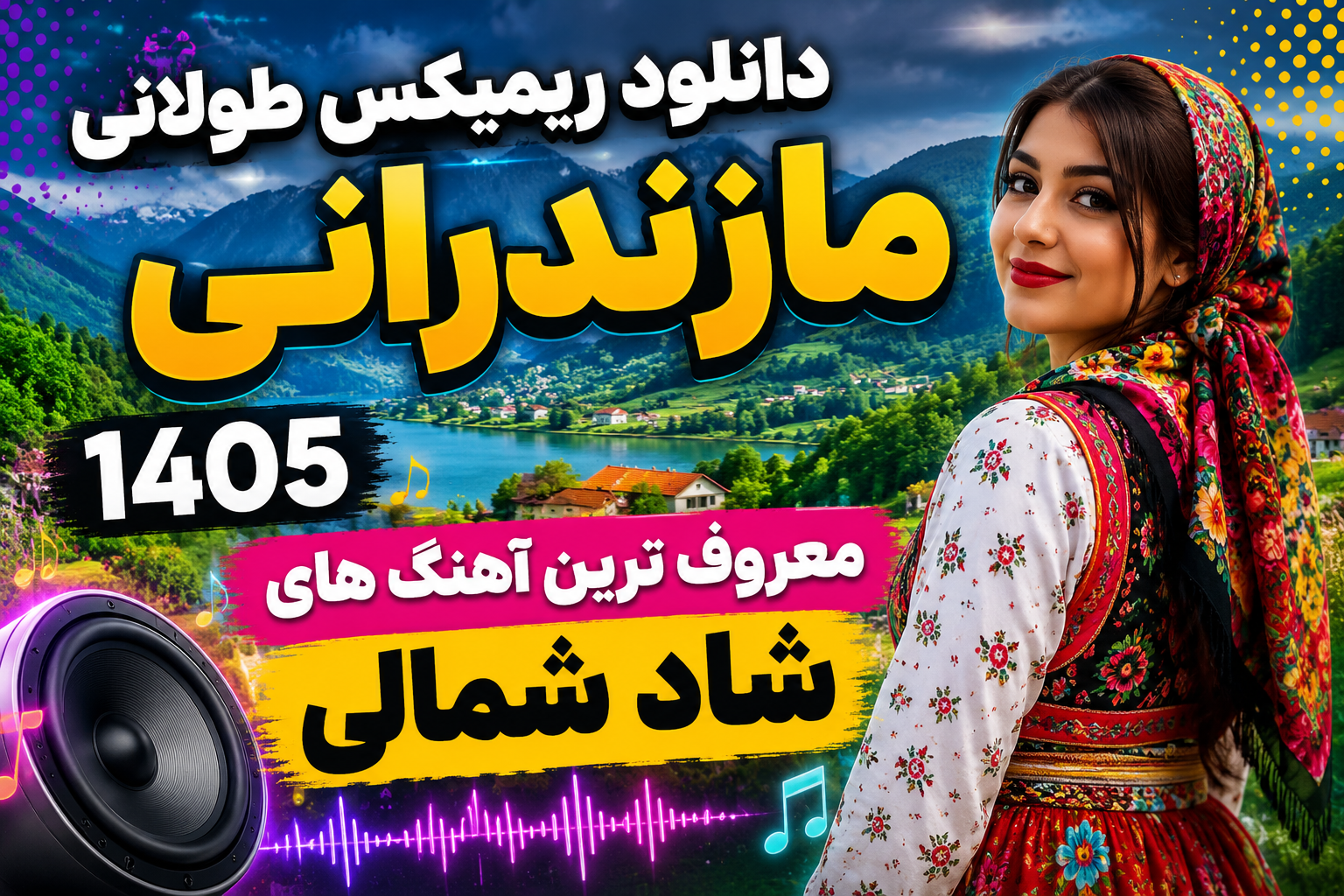 دانلود ریمیکس طولانی مازندرانی 1405 - معروف ترین آهنگ های شاد شمالی
